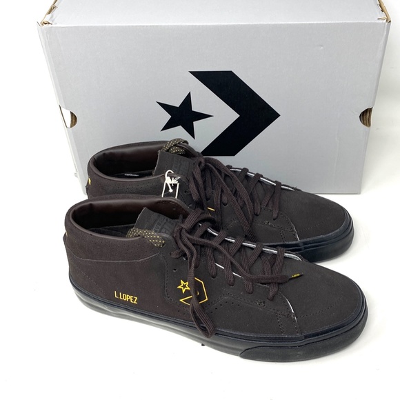 Converse Louie Lopez Pro Shoes Mid Top Suede Brown Women's Size Sneakers A01247C - Picture 7 of 10